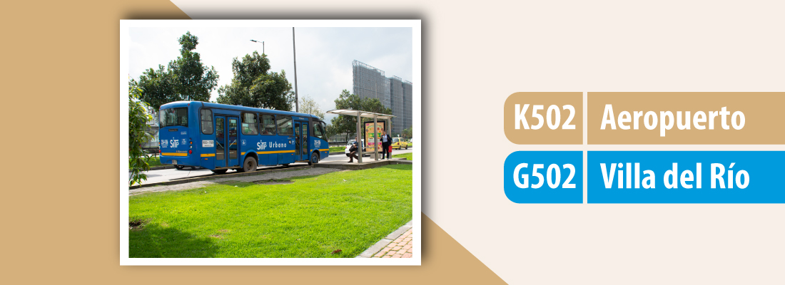 Modificación de servicios K502 - G502 en la avenida Villavicencio
