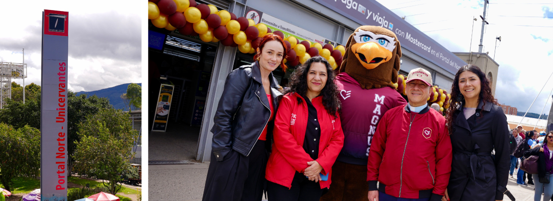 TransMilenio y Unicervantes renuevan el Portal Norte