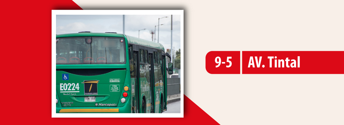 Servicio 9-5 Avenida Tintal adiciona una nueva parada