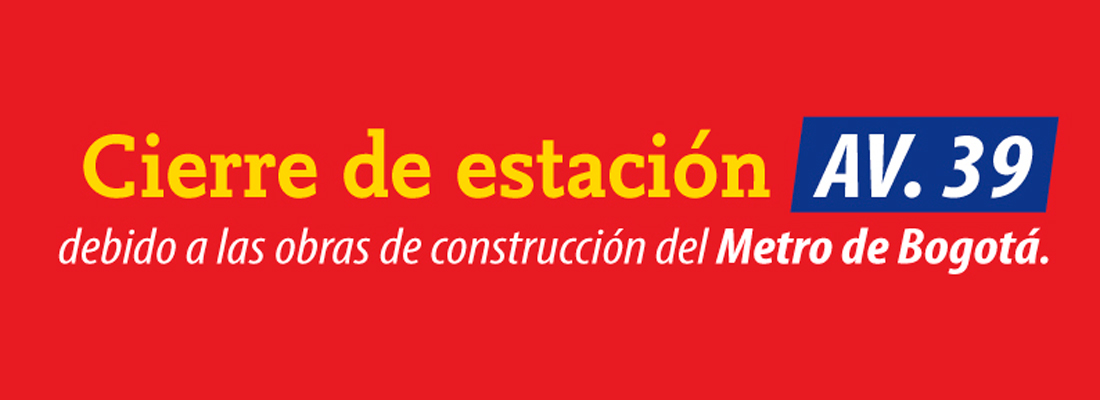 TransMilenio presenta 50 rutas alternativas debido al cierre de la estación Avenida 39