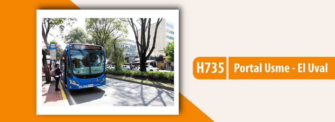 Nuevo servicio TransMiZonal H735 Portal Usme - El Uval