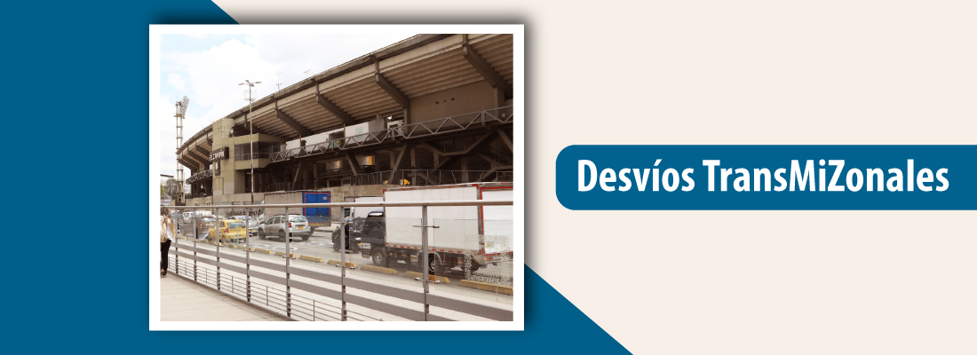 Desvíos TransMiZonales por partido entre Santa Fe e Internacional FC de Palmira