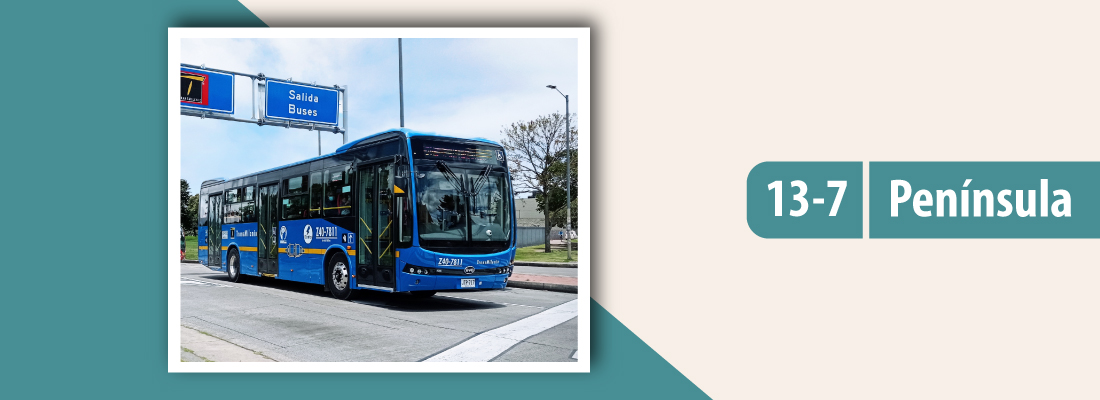 Servicio TransMiZonal 13-7 Península modifica su operación