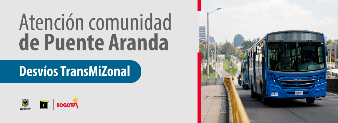 Novedades en rutas TransMiZonal por obras en el puente vehicular de la avenida Américas con carrera 50