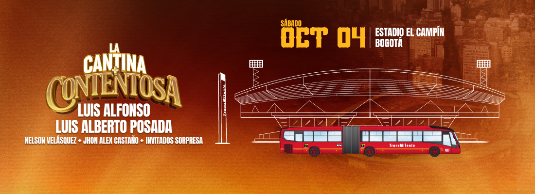 Bogotá te acompaña antes y después del concierto de Luis Alfonso