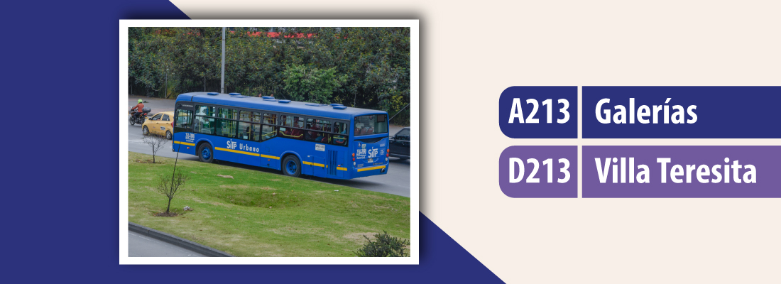Cambio de horario en el servicio TransMiZonal A213 Galerías - D213 Villa Teresita