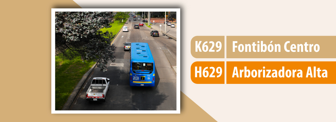 Servicio TransMiZonal K629 - H629 cambia su recorrido en el sector de Jerusalén