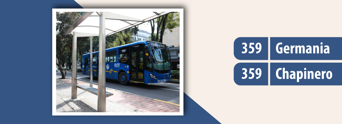 Servicio TransMiZonal 359 Germania - Chapinero modifca su operación los domingos y festivos