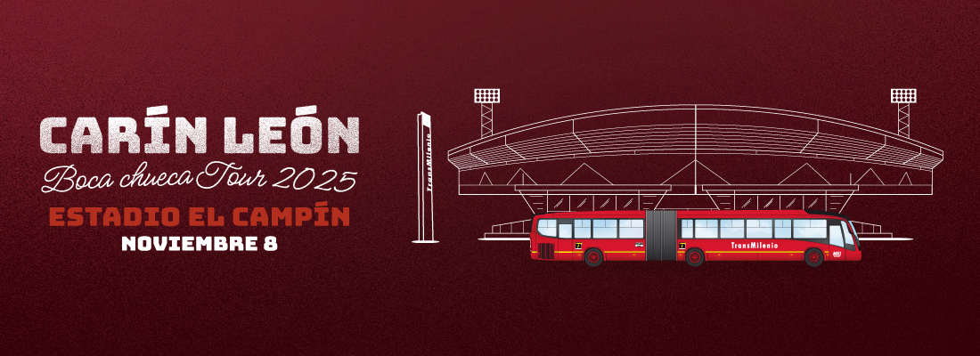 La Alcaldía de Bogotá y TransMi te acompañan antes y después del concierto de Carín León