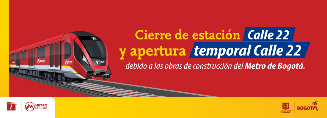 TransMilenio habilita estación temporal Calle 22 en la troncal Caracas por obras del Metro