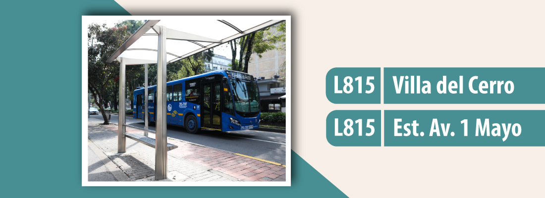 Servicio TransMiZonal L815 recorta su recorrido y cambia de nombre