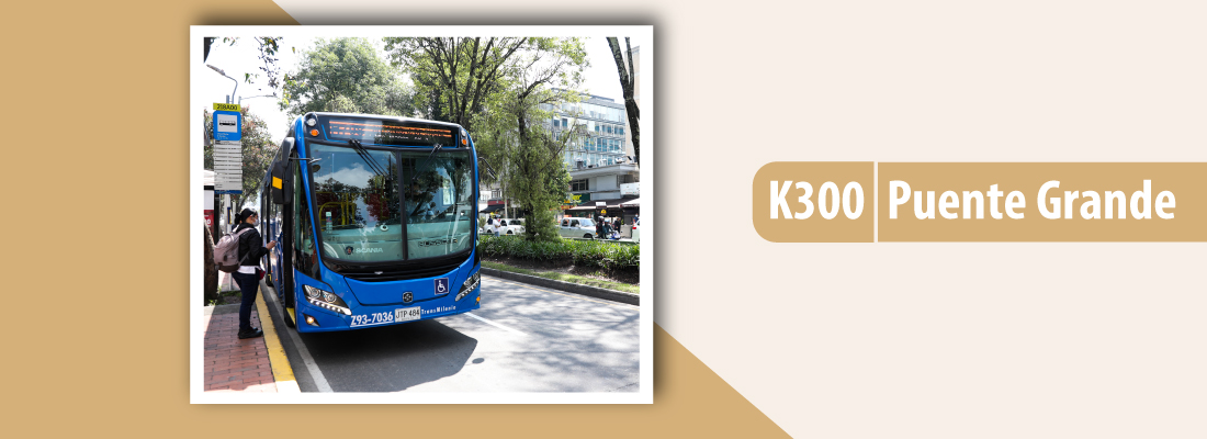 Servicio TransMiZonal K300 Puente Grande modifica su operación